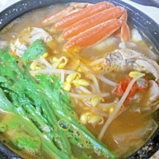 韓国風☆　「海鮮味噌鍋（テンジャンチゲ）」